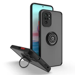 Custodia per telefono con anello in metallo di lusso, con presa e protezione migliorate