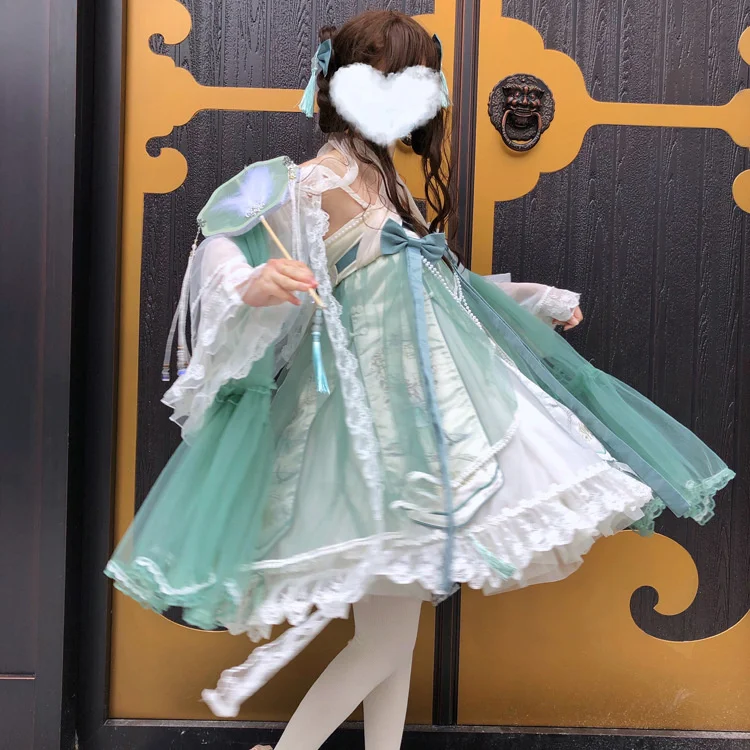 Herbalist Chapter Lolita Dress Chinese Style Lolita Skirt Princess Dress Elegant Skirt Full Set Jsk
