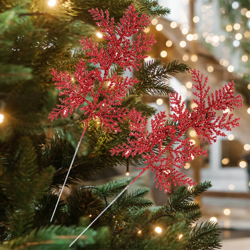 Artificial Green Pine Needles Branches -Small Pine Twigs Stems Picks-Fake Greenery Pine Picks for Christmas Garland Wreath Embellishing and Home