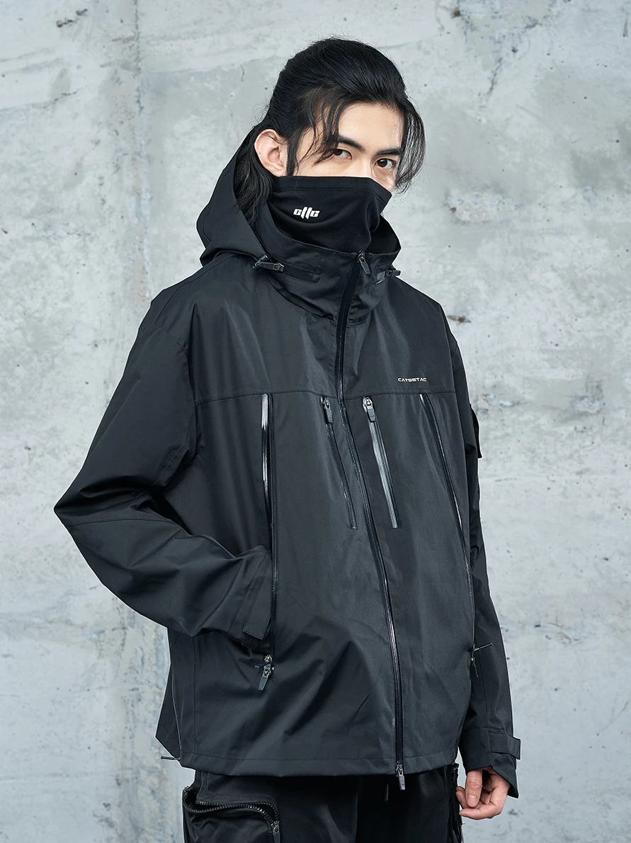 CATSSTAC 22SS fashion tech coat lightweight jacket waterproof hooded  detachable techwear cyberpunk street wear - AliExpress