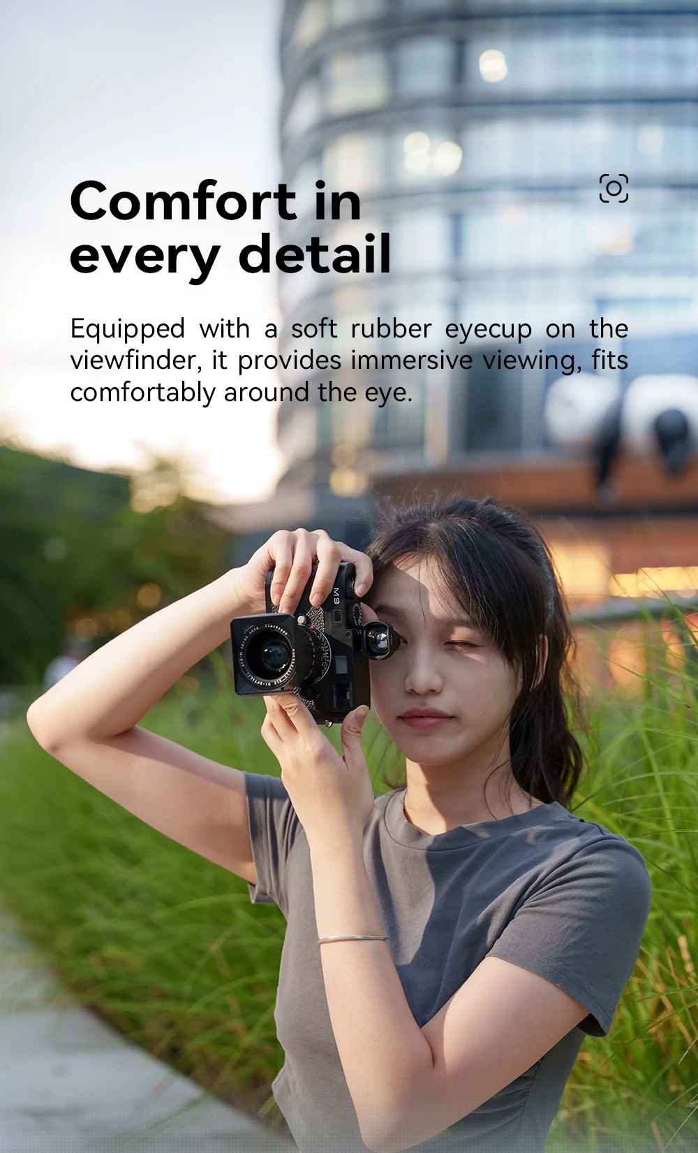 35mm Universal Cold Shoe Externer optischer Sucher Optisches System für Sony Fujifilm Leica Eyecup Sucher 35mm TTArtisan – Detail 9