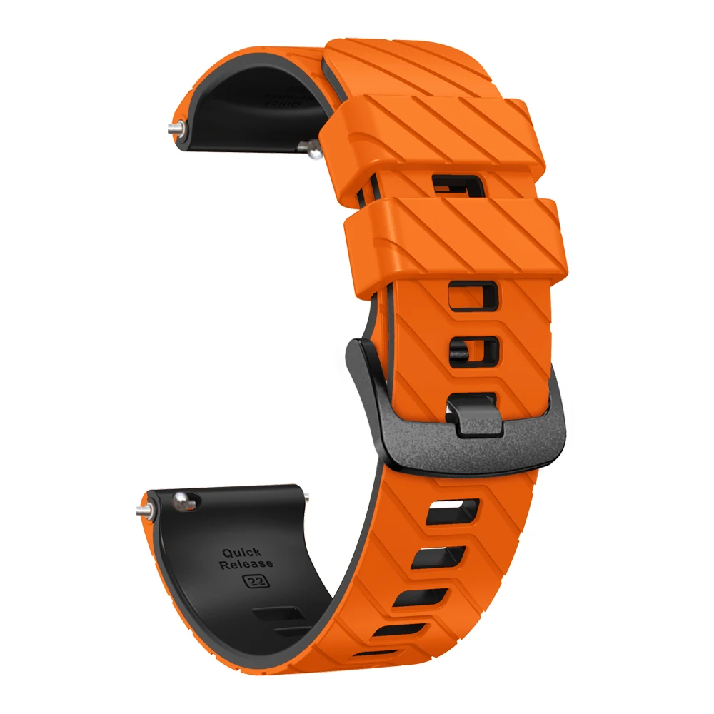 Sport Silicone Watch Band – 22mm Replacement Wristband Accessory