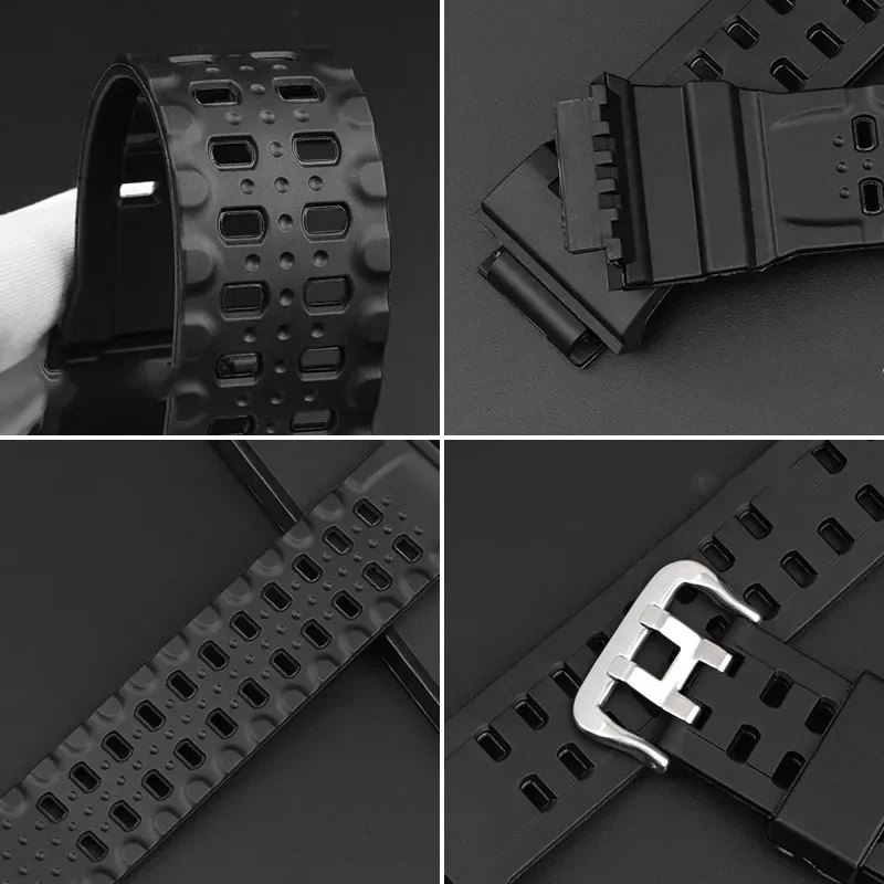 Camouflage Waterproof Resin Silicone Sport Strap for Men - Rubber Watch Band Accessories