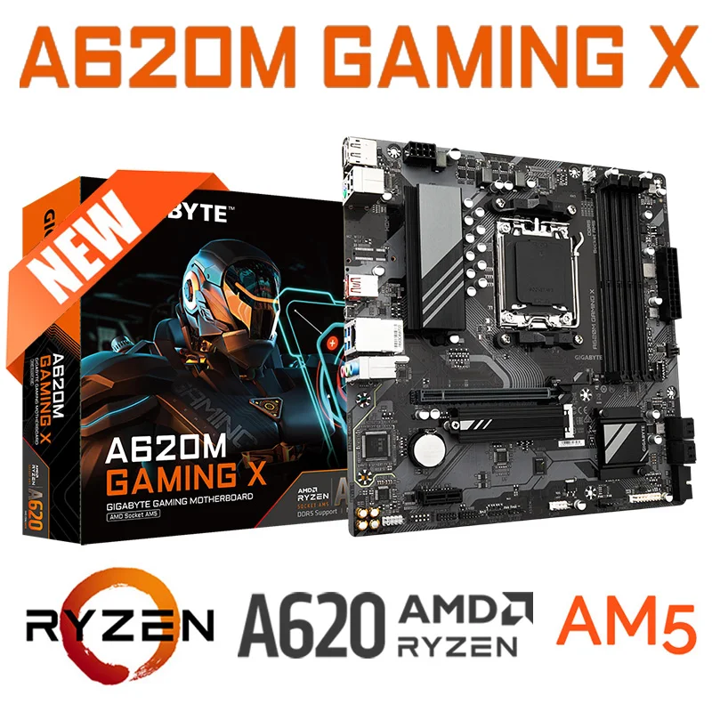 Placa Madre Micro ATX Gigabyte A620M GAMING X, AMD AM5, DDR5, PCIe 4.0 –