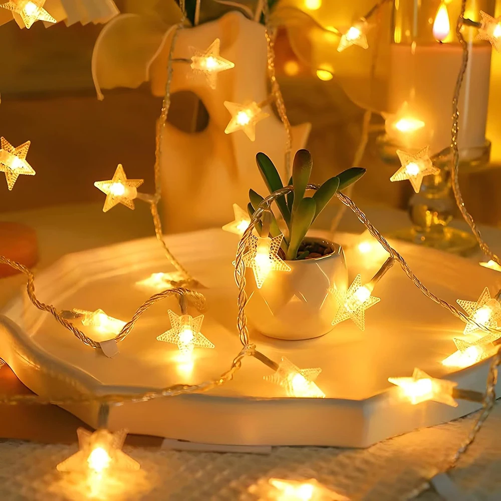 Luminous Starry LED Fairy Lights for Festive Indoor & Outdoor Decor