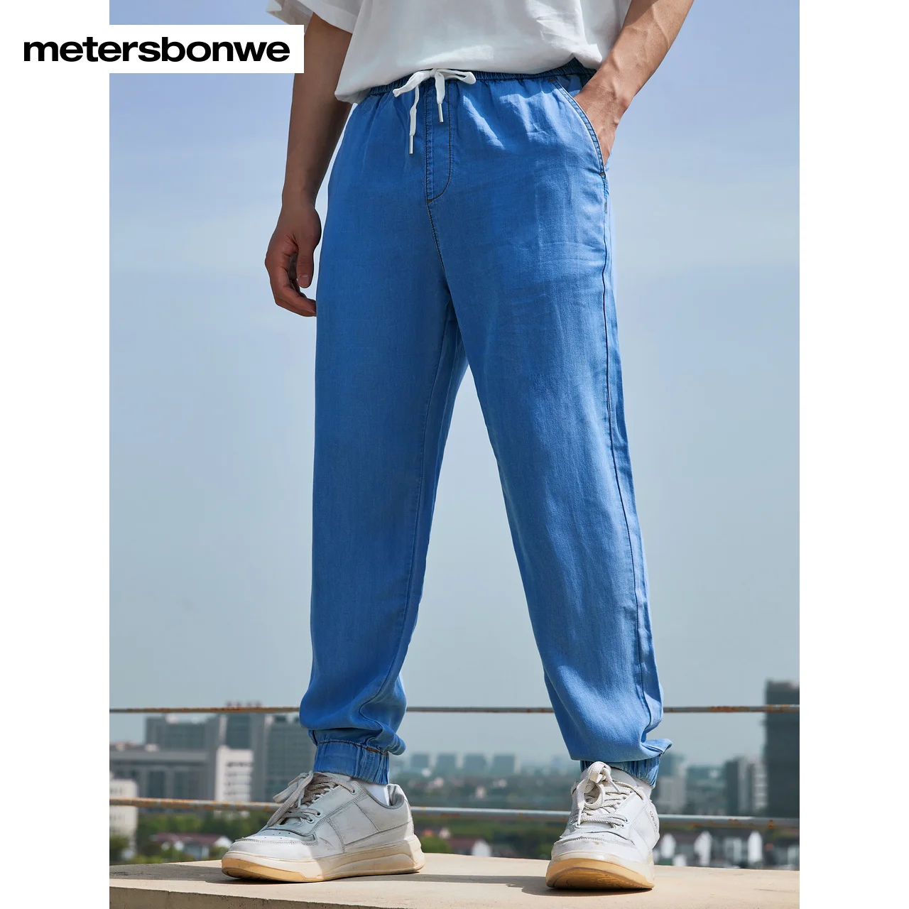 Metersbonwe Jeans Men Summer New Tense Loose Casual Jogging Jeans Brand  Fashion Denim Pants High-Quality Trousers
