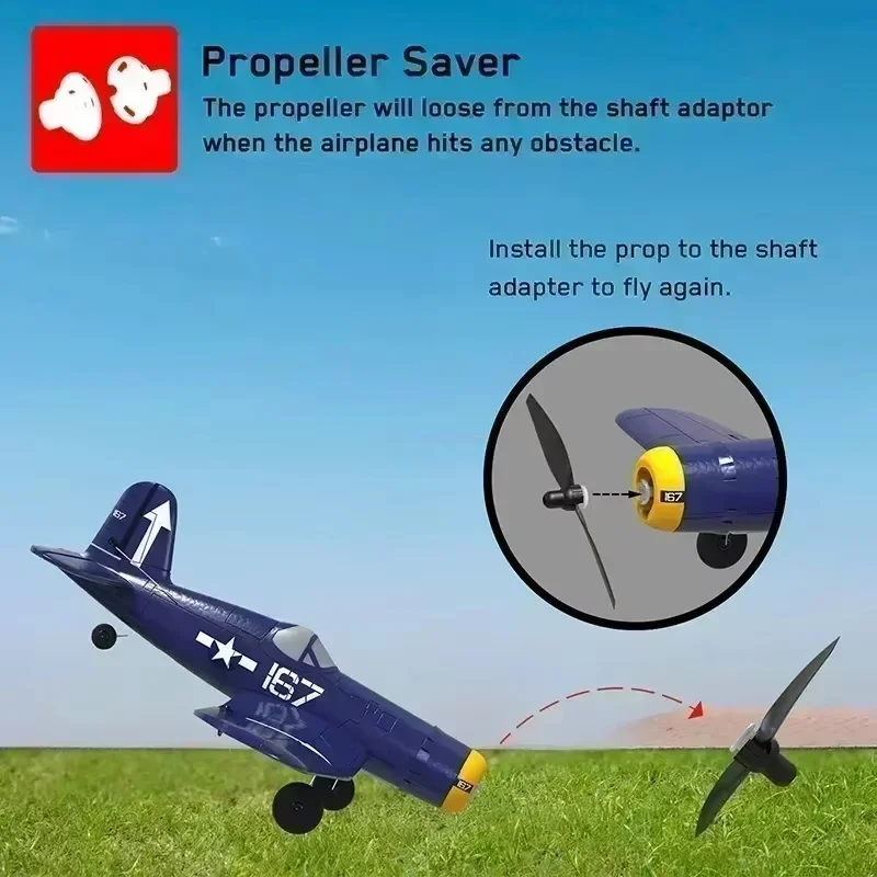 Hot Rc Airplane F4u Corsair Wwii Remote Control Plane Rc Plane 2ghz 4ch 6 Axis 761-8 Rtf Epp Foam Aircraft Kids Toy Special Gift 6