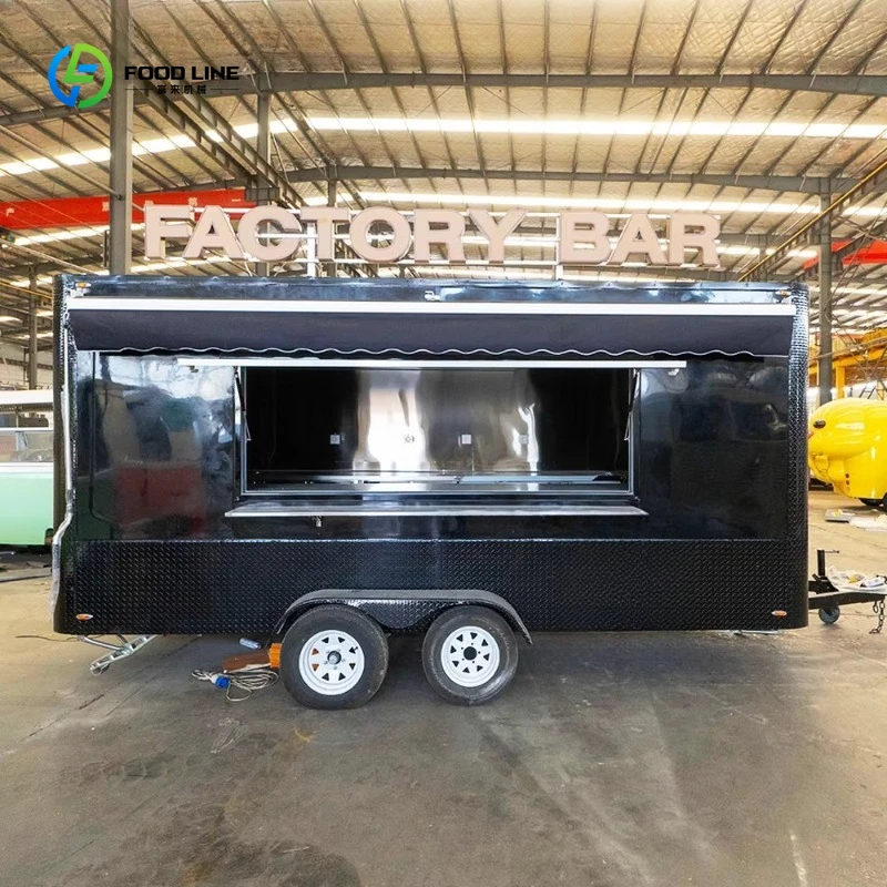 Carrello per il gelato Carrello per alimenti Forniture per hotel Prodotti per ristoranti Rimorchio da palcoscenico mobile Rimorchio per alimenti Attrezzatura per la ristorazione - immagine 2