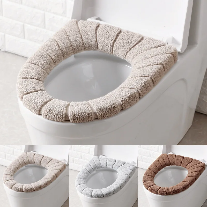 tilpasningsevne Masaccio Forstad Toilet Seat Cover Warm Soft Acrylic Washable Mat Home Decor Closestool Mat  Seat Case Toilet Lid Cover Accessories Bathroom Home
