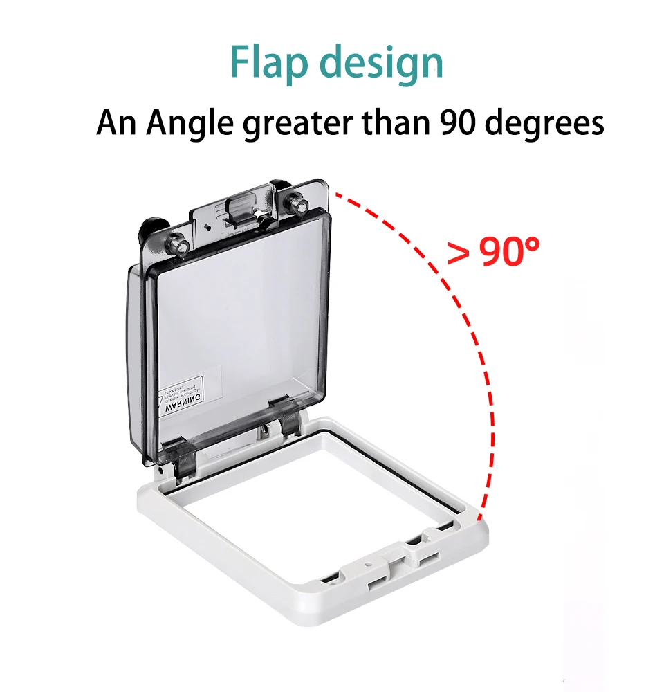 Description Picture 4 of itemIP67 Circuit Breaker Transparent Waterproof Box Window Switch Transparent Protective Window Cover Distribution Box Window Hood