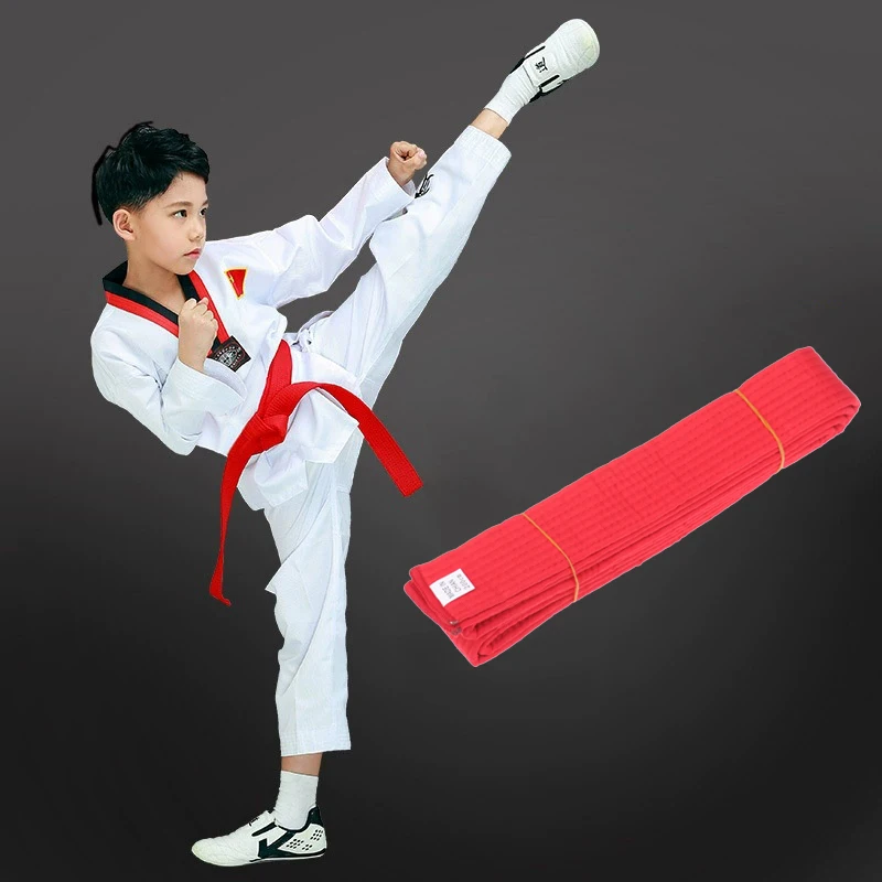 1PC 200cm Taekwondo ITF Belt Color Belt Martial Arts Karate Judo Uniform Accessories Quality Cotton Road