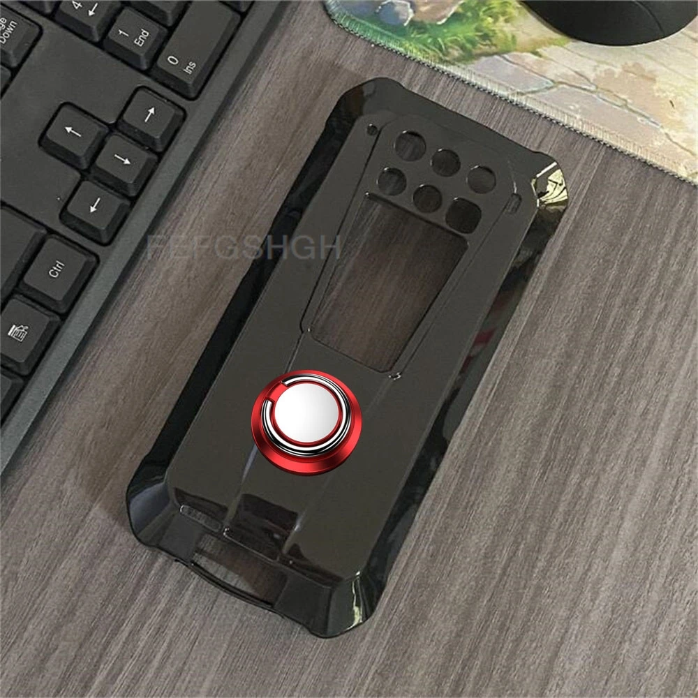 Durable TPU Silicone Phone Case with Back Ring Holder