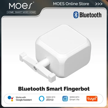 MOES Tuya Smart Bluetooth Finger Robot Warp Switch Button Key App Smart Life con controllo vocale tramite Alexa, Google Assistant