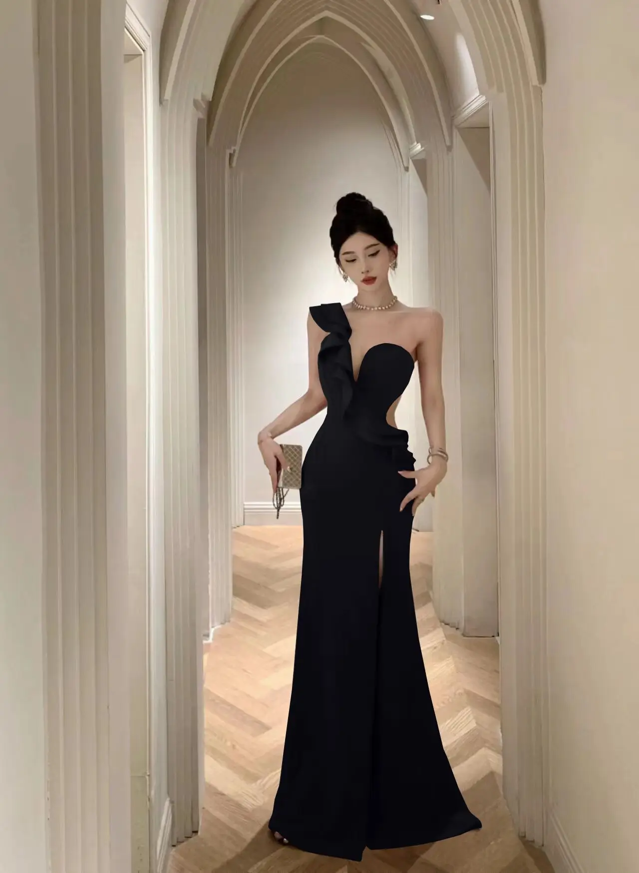 Korejepo Celebrity Temperament Evening Dress for Women