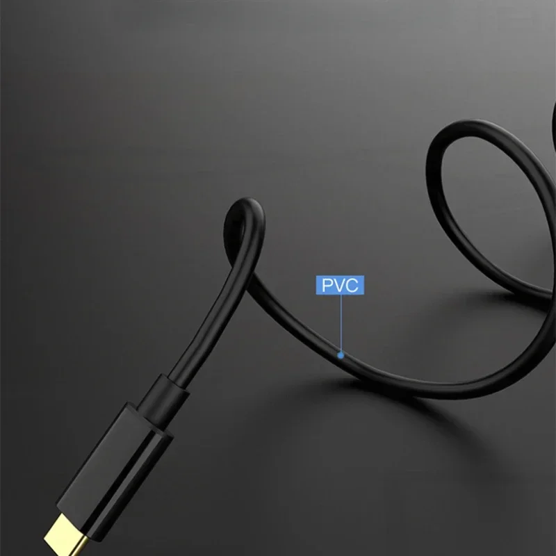 USB-C-디스플레이 포트 케이블 어댑터, USB 3.1 C타입-DP 4K @ 60Hz 케이블, 1.8m, 6Ft