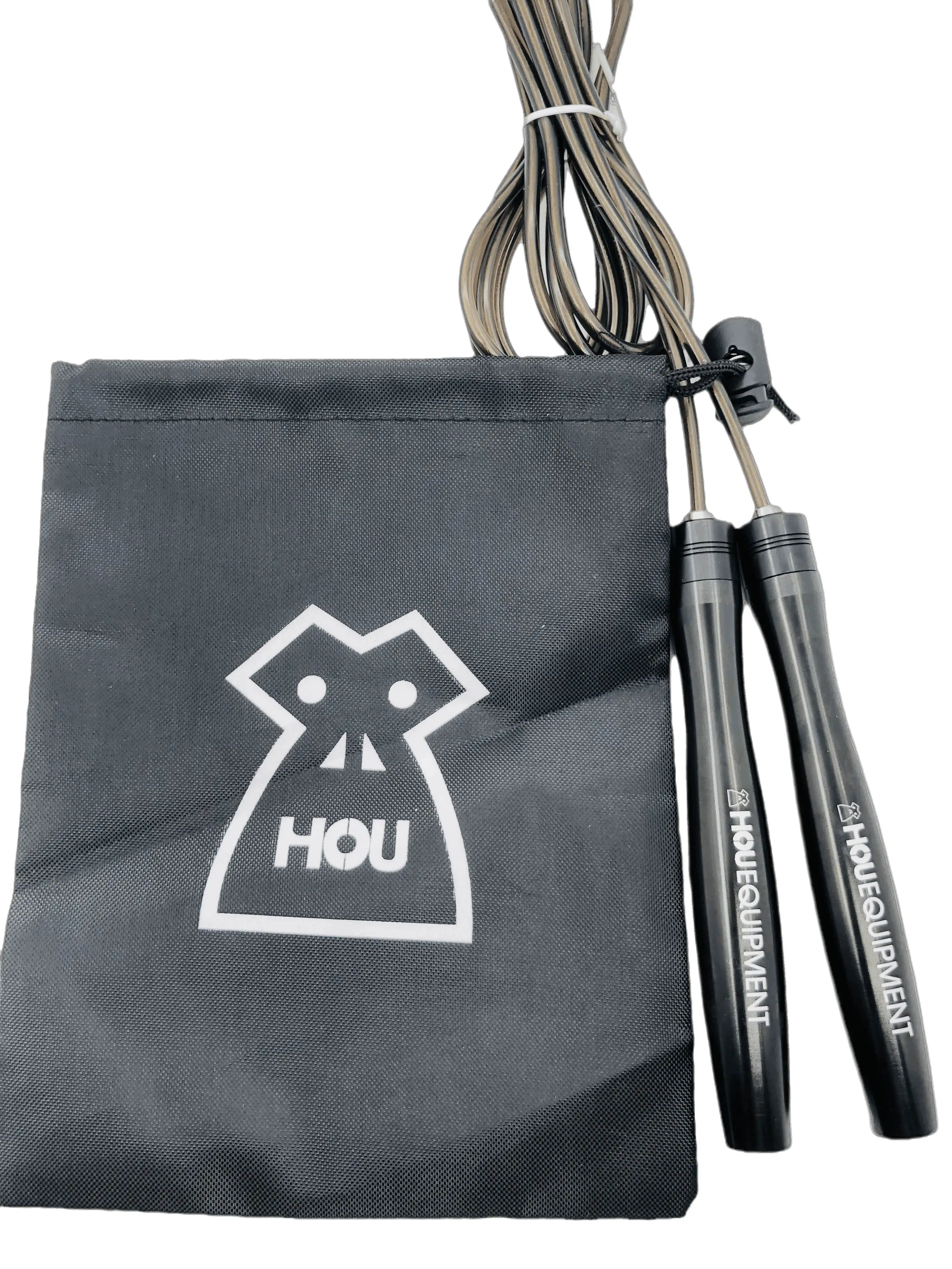 HOU Excercise Light Bearing Skipping Ropes Steel Wire Crossfit Boxing MMA Training Anti-slip Adjustable Fitness Name