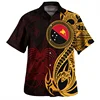 New Vintage 3D Printing The Independent State Of Papua Guinea Flag Shirts Emblem Graphic Short Cool Top Clothes 3