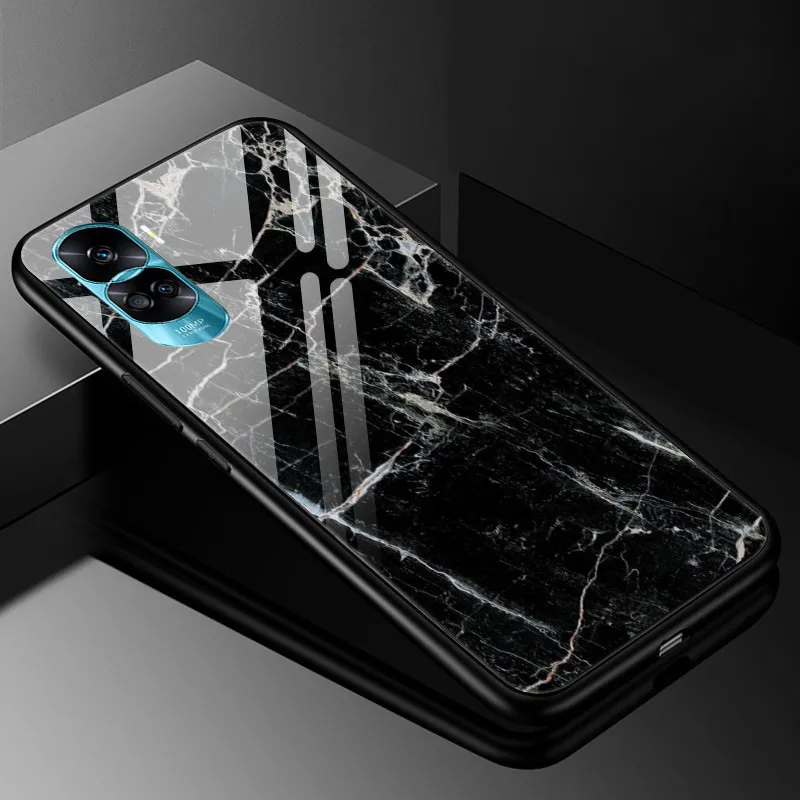 Luxury Tempered Glass Phone Case with Bumper - Cute Design