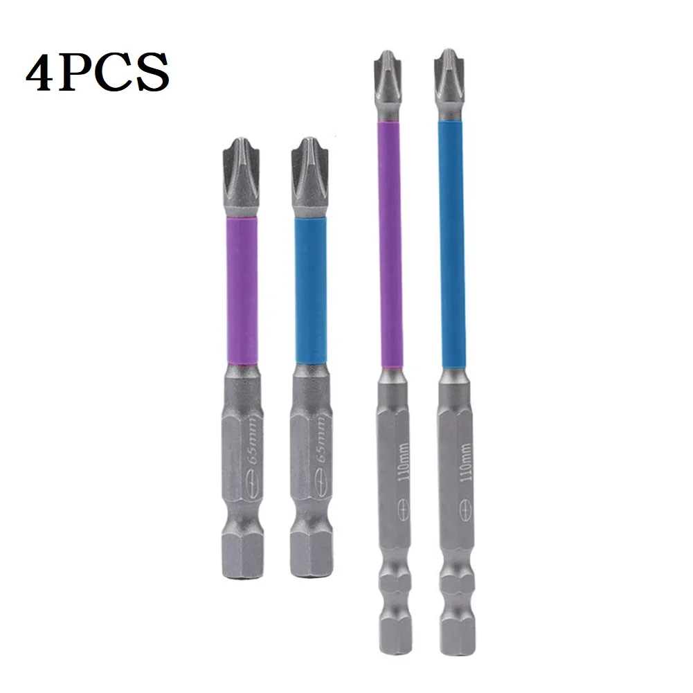 

1/2/3/4pcs 65/110mm Magnetic Special Slotted Cross Screwdriver Bit Batch Head Electrician FPH2 Magnetic Screwdriver Hand Tool