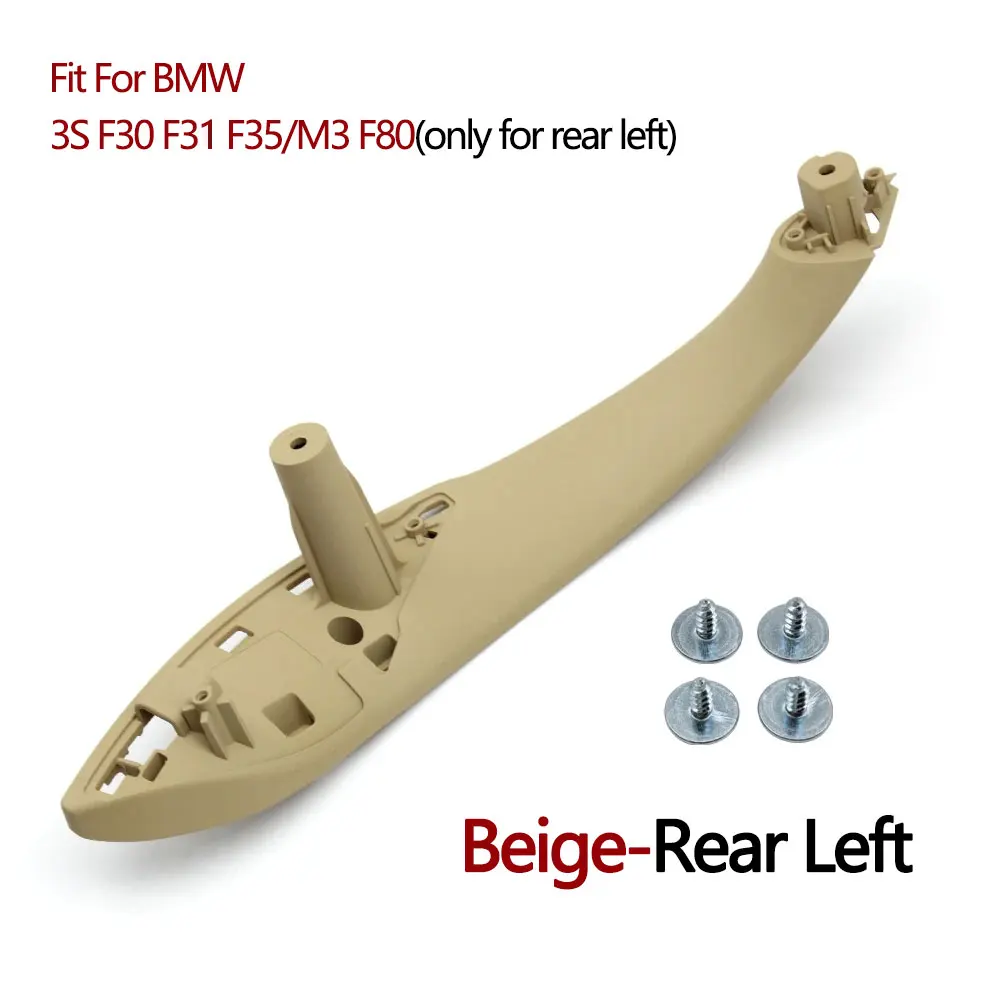 Juego De 4 Revestimientos De Manija Interior Para Puerta - Compatible Con BMW Serie 3 F30, F32, F35, F80 | ABS