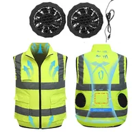 Air Conditioning - Cooling Reflective Vest - 5V - USB fan