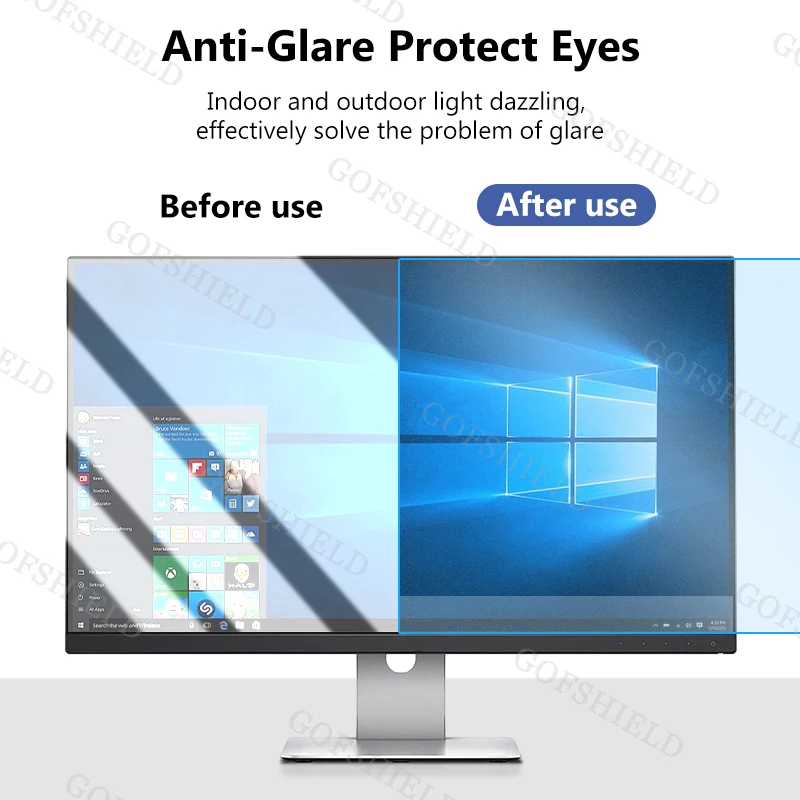 Anti Blue Light Screen Filter For 19-27 Inch Widescreen Computer Block Harmful Blue Light Reduce Eye Fatigue Screen Protector