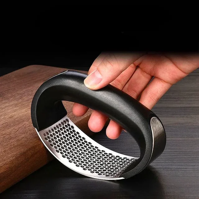 Stainless Steel Garlic Press 2