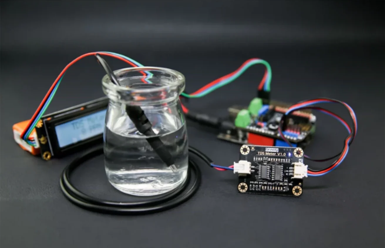 Wasser leitfähig keit analog tds Sensor modul Tester Flüssigkeits erkennung Wasser qualitäts überwachungs messer für Arduino Uno R3 3,3-5,5 V – Detail 4