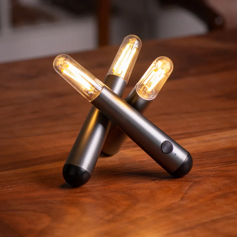 

Led night light for bedroom Camping lamp Bar Desktop Atmosphere Light Rechargeable button switch rotatable table lamp for gift