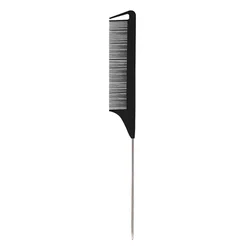 Professional Heat - Resistant Anti - Static Rat Tail Styling Comb (Style 3 si black)