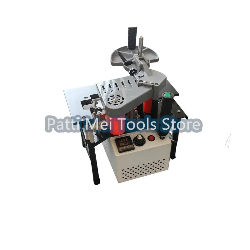 Portable Wooden PVC Double-sided Adhesive Edge Banding Machine with Tray and Cutting Adjustable Speed 110/200V 1200W 1000ml