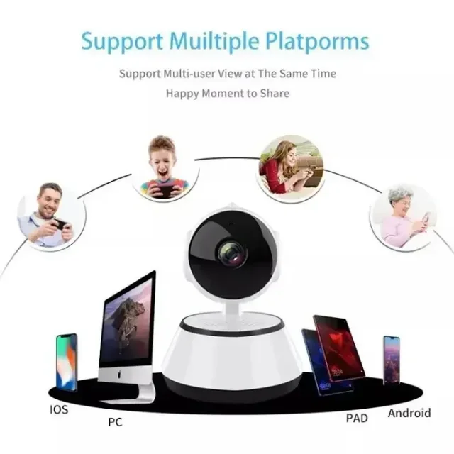 8MP IP WiFi Camera Surveillance Security Baby Monitor AI Human Tracking Cam Full Color Night Vision CCTV Indoor Video Camera 6