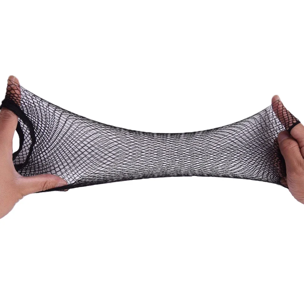 Red de pelo de nailon para mujer, malla elástica, gorros para