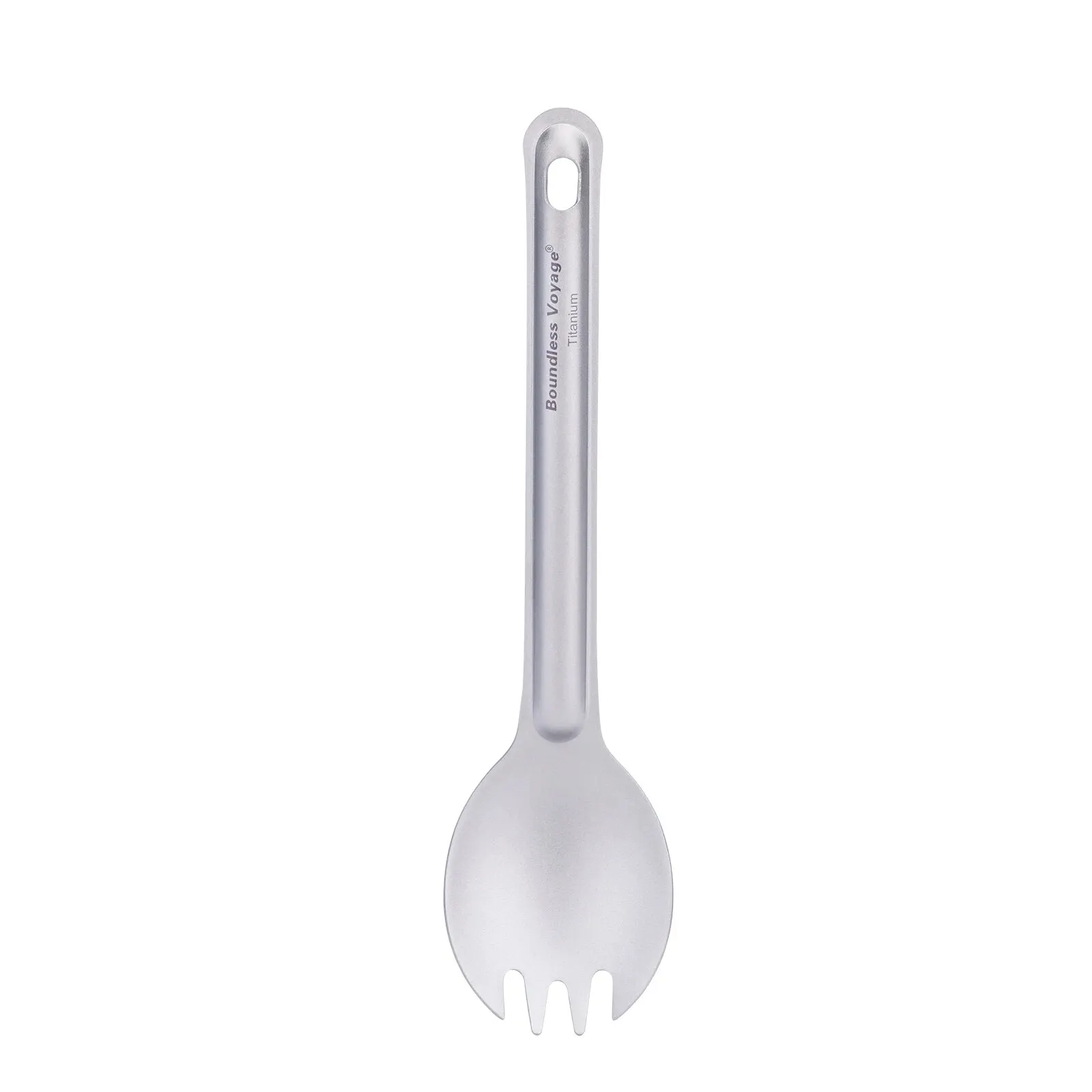 Titanium Reusable Camping Cutlery Set - Lightweight Spoon and Spork