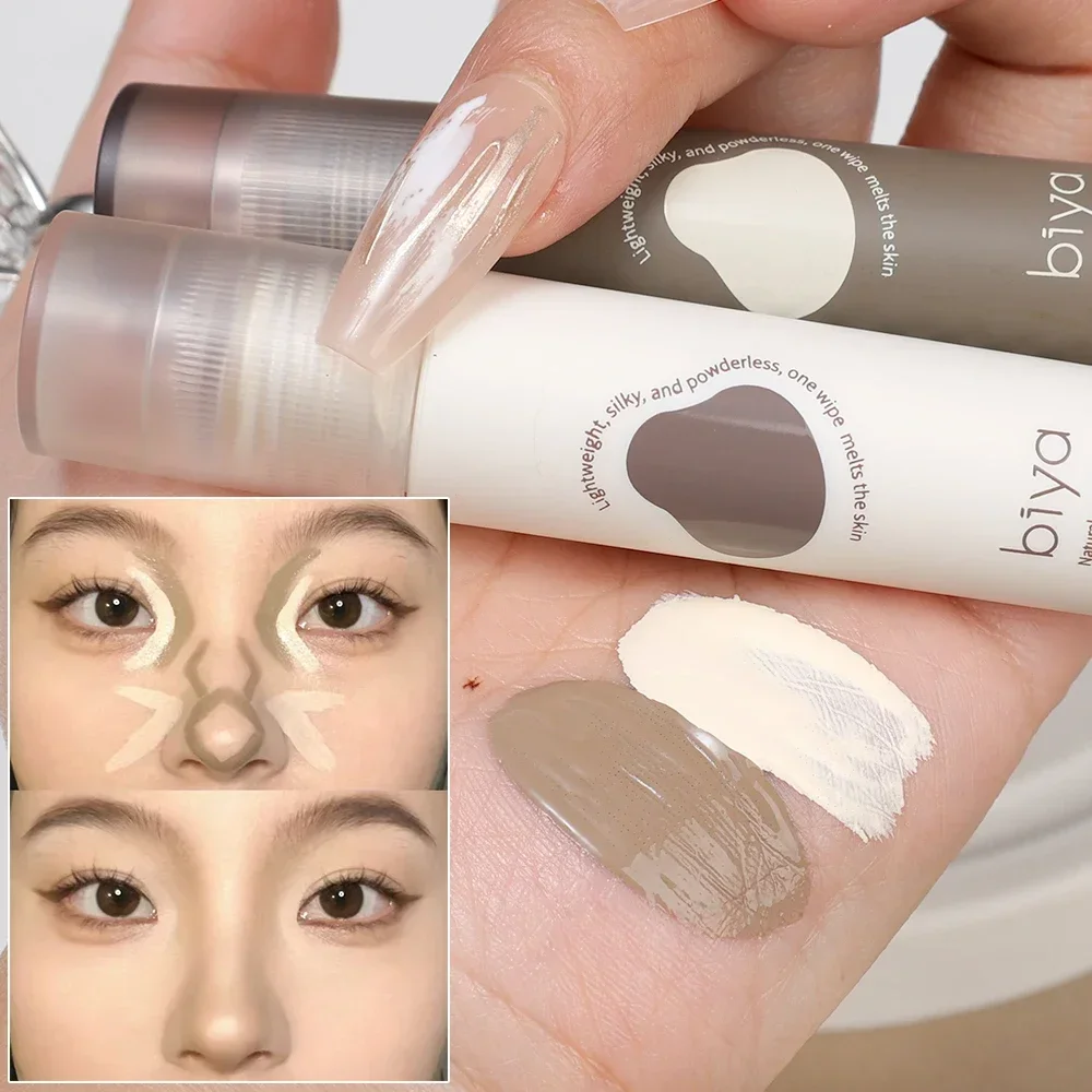 Description Picture 3 of itemFace Brighten Contouring Liquid Concealer Makeup Waterproof Nose Shadow Contour Lasting Natural Bronzer Highlighter Cosmetics