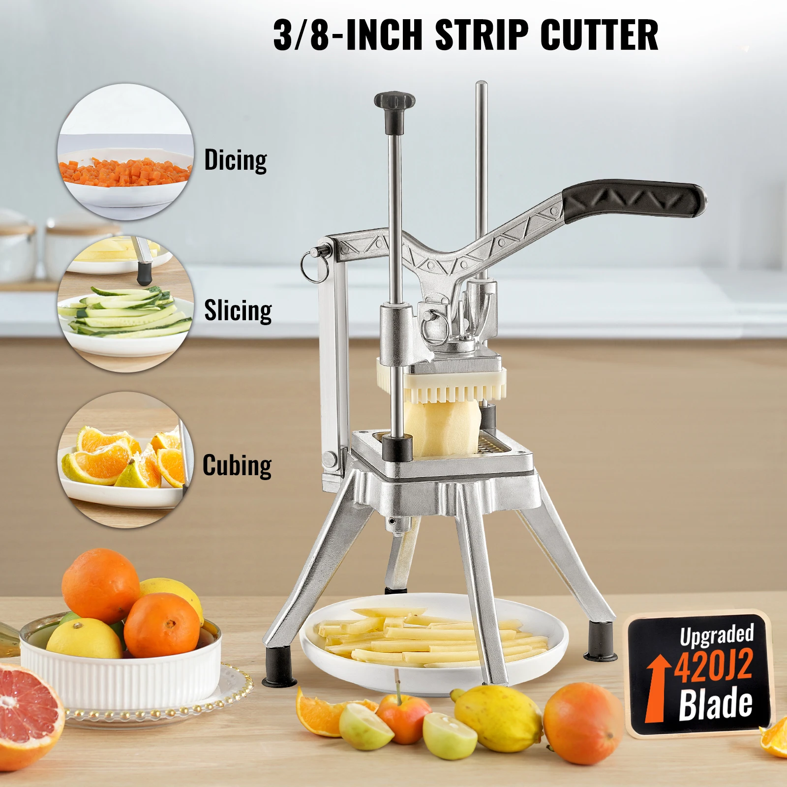Commercial Vegetable Fruit Heavy Duty Food Dicer Shredder Slicer Stainless Steel vegetable fruit cutter