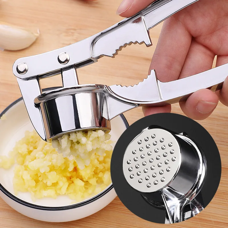 1/2/3PCS Garlic Press Crusher Mincer Kitchen Stainless Steel Garlic Smasher Squeezer Manual Press Grinding Tool Kitchen Mincer