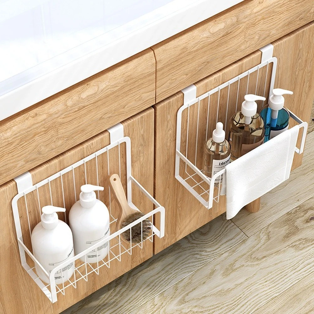 Kitchen Iron Storage Shelf Cupboard Hanging  Baskets Hanging Kitchen  Cabinet - Storage Holders & Racks - Aliexpress