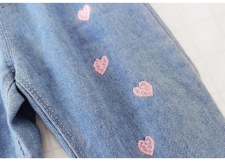 IENENS-بنطلون جينز كاجوال للفتيات الصغار ، بنطلون مستقيم ، قينط خصر مرن ، ملابس أطفال ، تمدد ، ربيع ، من 1 إلى 6 سنوات