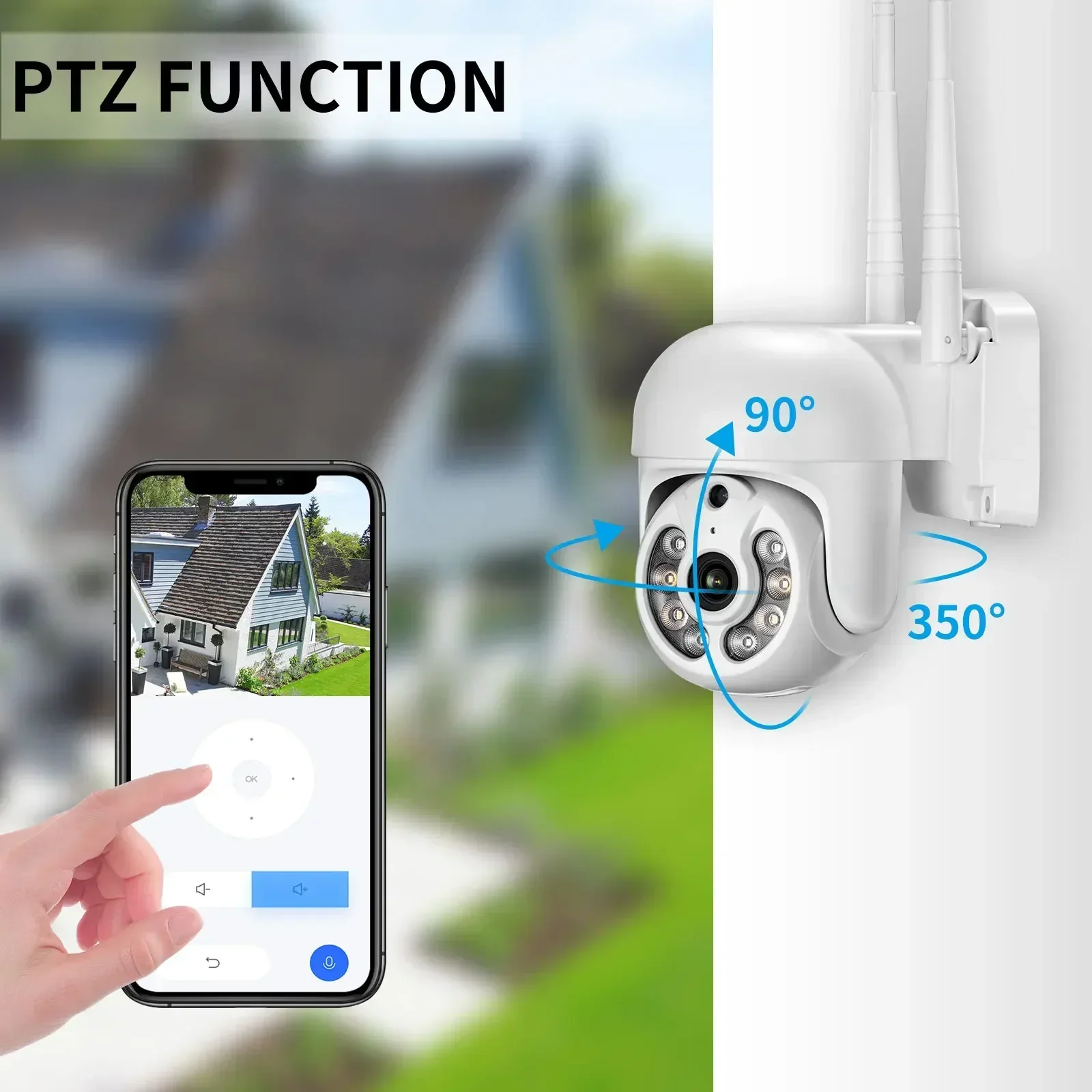 올인원 12인치 LCD 무선 보안 카메라 시스템 홈 8채널 3MP NVR 키트 4개 1536P 실외 IP 카메라 H.265