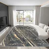 Luxury Black Marble Carpets for Living Room Sofa Side Gold Home Decoration Rug Non-slip Soft Bedroom Carpet Lounge Big Floor Mat 3