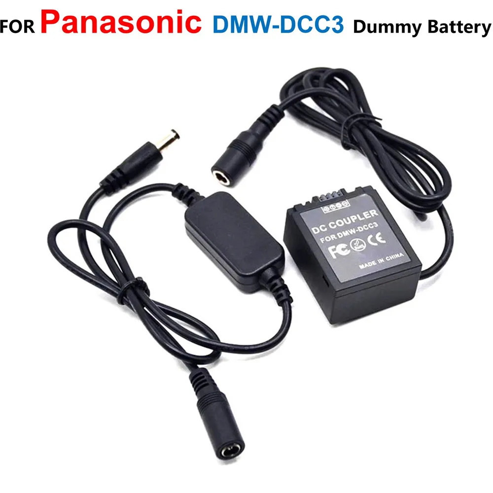 

DMW-DCC3 DMW-BLB13 Fake Battery+12V-24V Step-Down Power Cable For Panasonic DMC-G1 GH1 GF1 G2 G10 G2A G2K GH1K GH1W G1KEGK