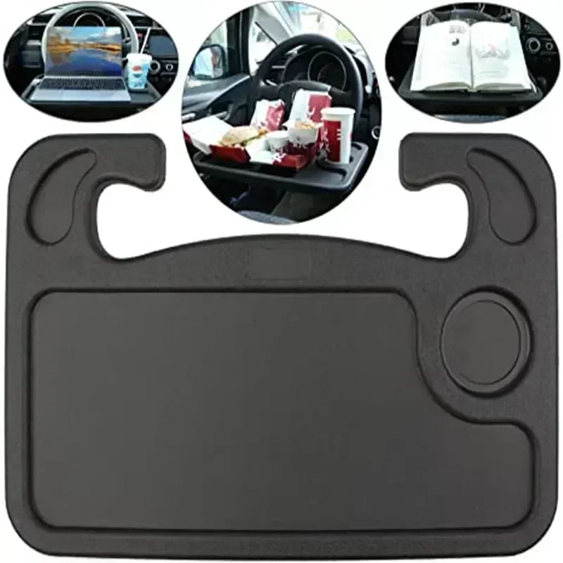 Vassoio per Volante, Tavolino da Auto, Scrivania per Volante per Laptop e Tavolo da Pranzo per Notebook da Montare sul Sedile dell'Auto - immagine 6