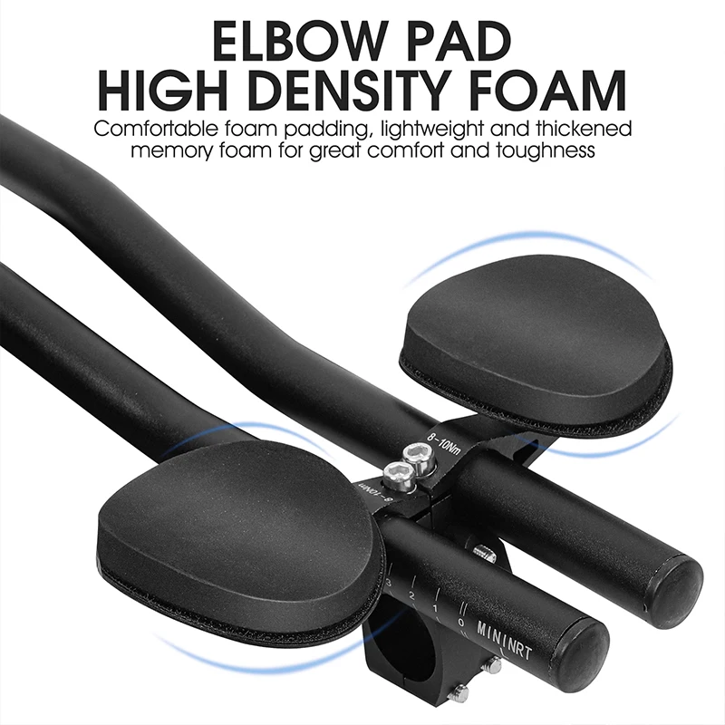 WEST BIKING Bicycle Handlebar Aluminum Alloy Rest TT Bars Arm Relaxation Rest Split Vice MTB Bar Triathlon Racing Extension Bars