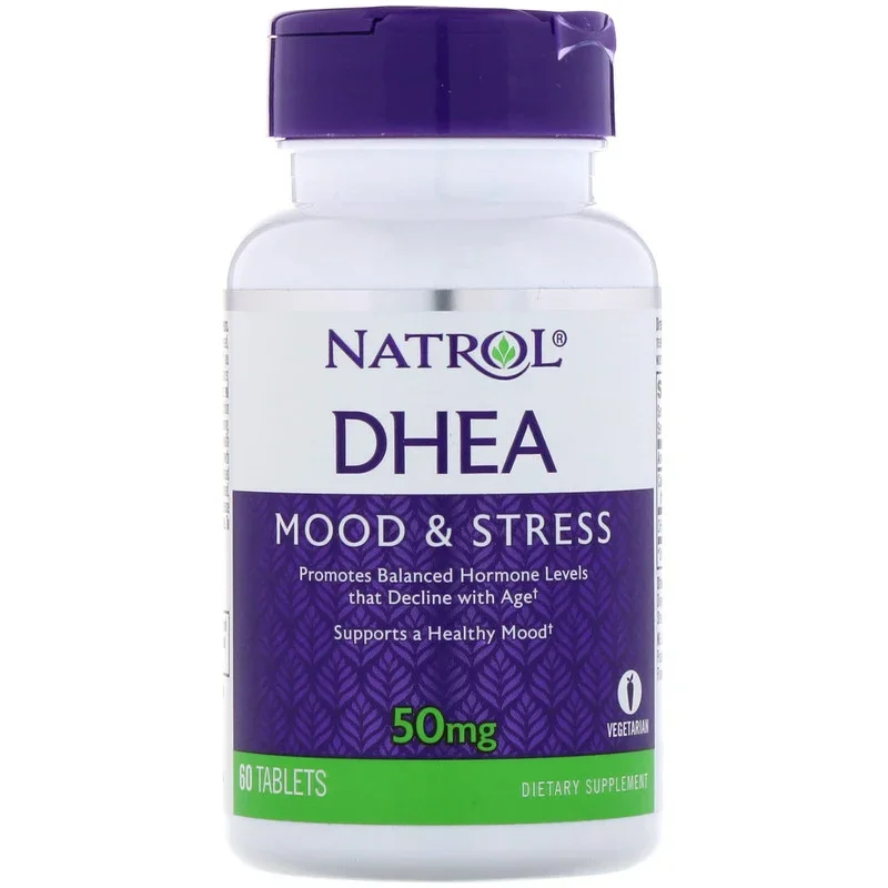 Natrol DHEA 50 mg 60 Tablets Mood & Stress promotes balanced hormone