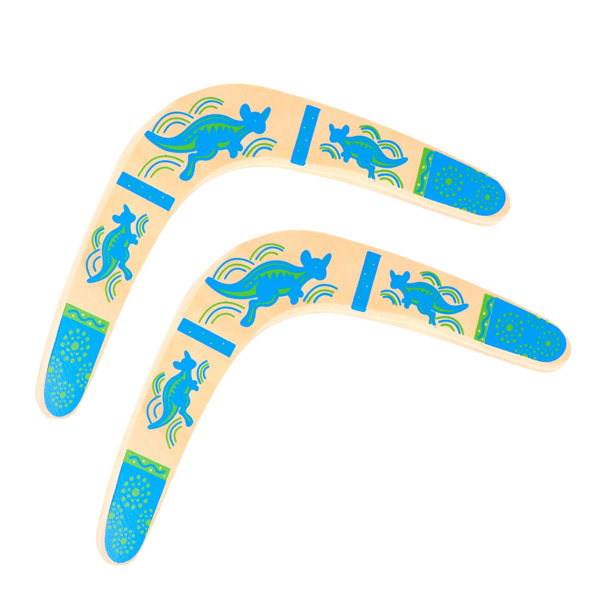 

2 Pcs Boomerang Children’s Toys Kids Sports Outdoor Wooden Boomerangs Playthings