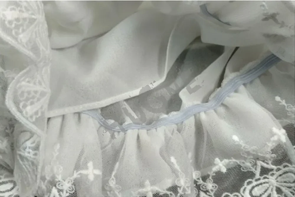 Loilita Bloomers Knickers Lace Trim Shorts Heart Shape Pocket Bow Ribbon Elastic shorts women