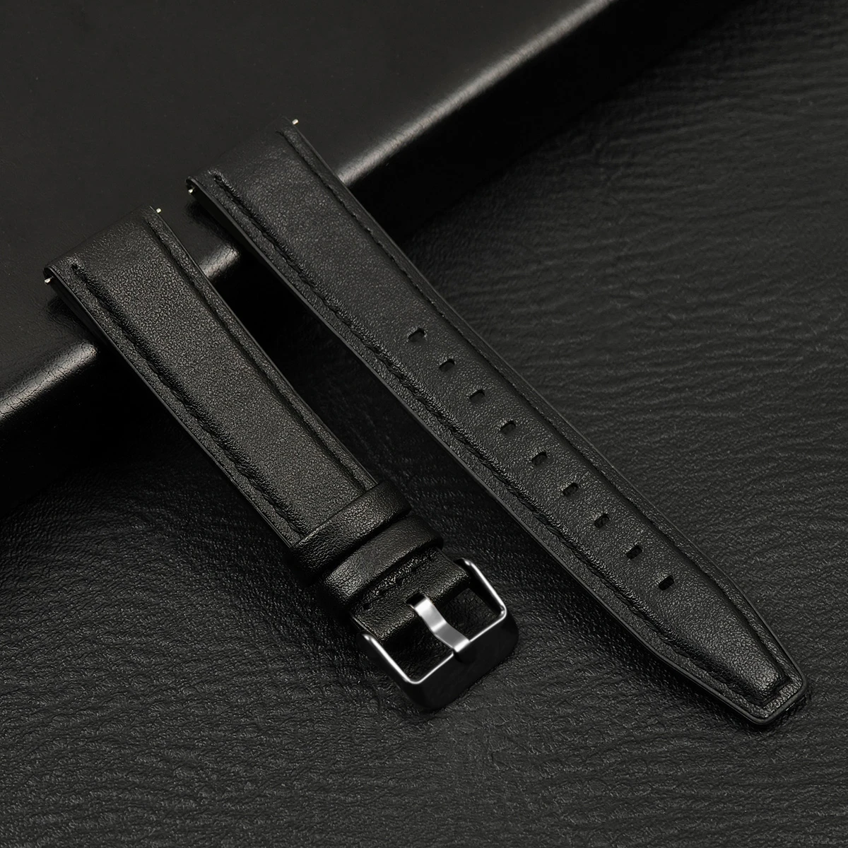 Luxury Leather Watch Strap - Premium Soft Band Replacement, 20mm/22mm
