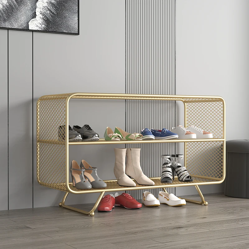 Organizzatore di scarpiera scaffale per scarpe in metallo nordico scaffale  per scarpe verticale armadio salvaspazio armadio per scarpe strette mobili  per corridoio di casa - AliExpress