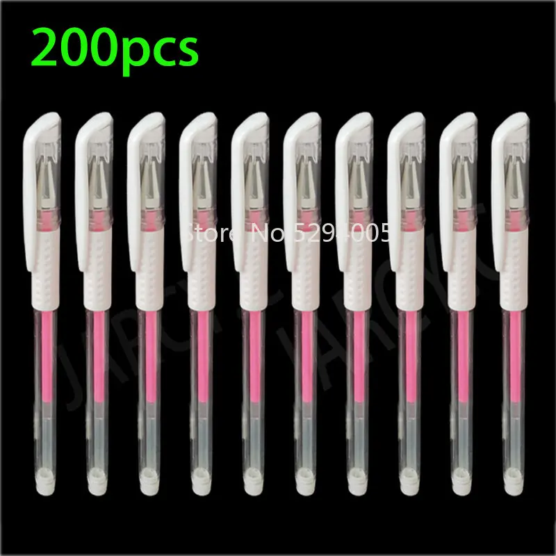 

Microblading Eyebrow Pen Surgical Marker Pink Pencil Permanent Makeup Tattoo Pen Long Lasting for Eyebrow Lip Scribe PMU Tool